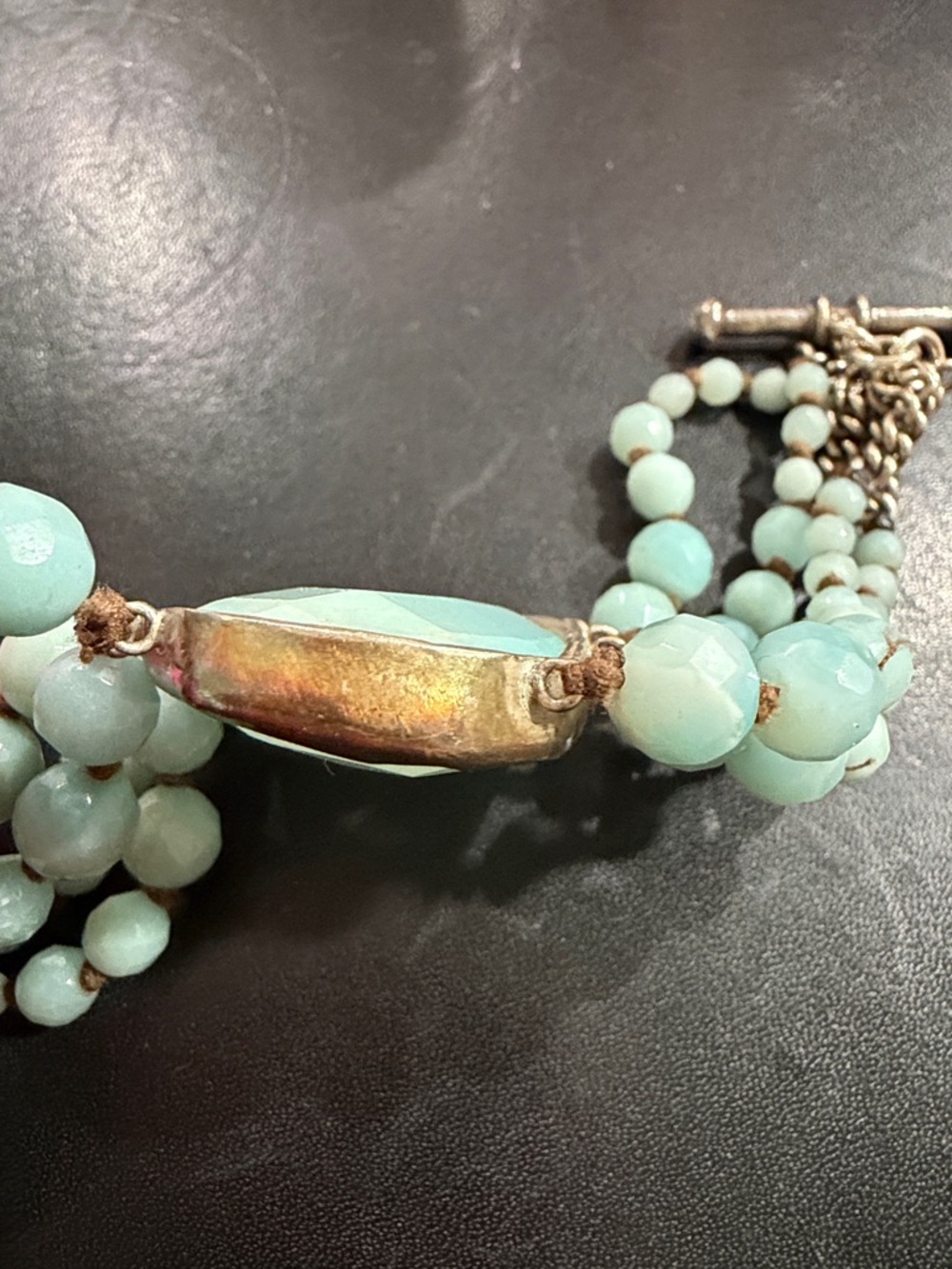Chan Luu Silver and Light Blue Beaded Bracelet - Picture 11 of 11